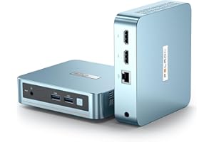 PELADN Mini PC, N5095,8GB DDR4/256GB SSD,Dual HD,Mini Desktop Computer,WiFi5 4K/60Hz Dual-Display USB3.2/BT4.2 Mini Computers for Home Business