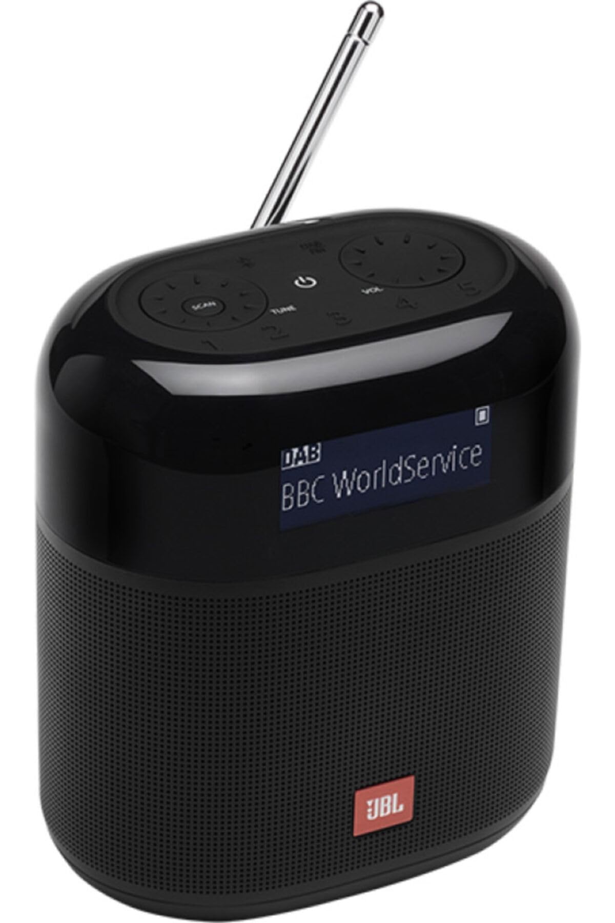 JBL Tuner XL Powerful Portable Radio, Bluetooth Speaker with DAB and FM Radio, 15 Hours of Wireless Music, Black