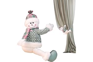 Tie Backs,Snowman Gnome Drapery Holders,Christmas Decorative Tie Backs | for Hotel Living Room Bedroom Dorm Nursery Festival 