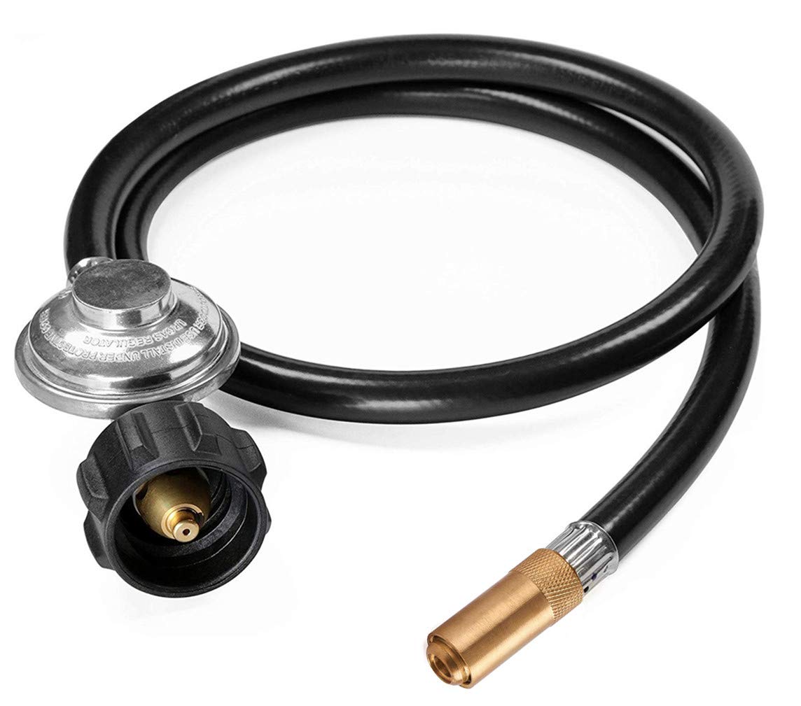 Photo 1 of DOZYANT 6 Feet Propane Regulator and Hose for Blackstone 17inch and 22inch Table Top Griddle, Replacement Parts Connect to Large Propane Tank