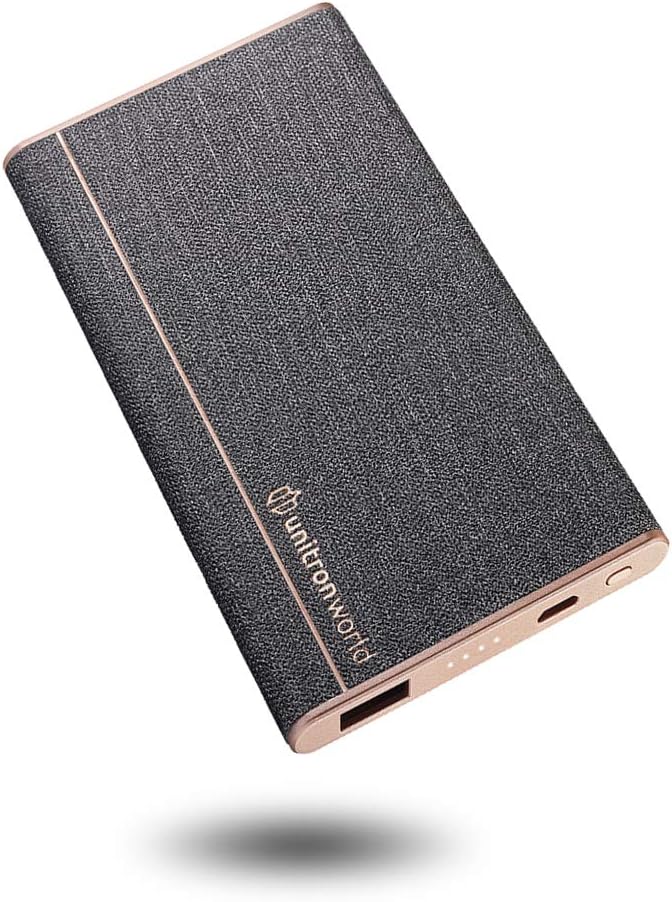 Unitron World Portable Charger Power Bank Ultra Slim Power Bank Portable Phone Charger External Battery Pack High Speed Compatible with iPhone 11 Pro XS X Max 8 6 iPad Android Pixel Samsung | 5000mAh