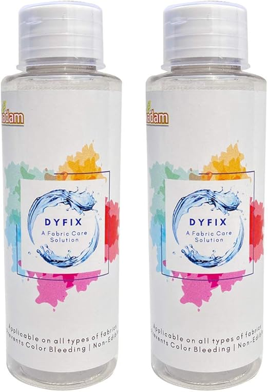 Kadam DyFix (300g) Fabric Care Solution, Dye Fixative Agent, 2 Bottles