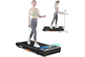 XVGVSV Walking Pad Treadmill, Under Desk Treadmill for Home and Office, Portable Treadmill with LED Display Remote Control, 2.5HP Electric Treadmills 300 lbs Capacity