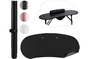 Wilfniee Nail Desk Protector Mat - Soft Microfiber Leather Manicure Table Cover Protector for Nail Tech Salon Home(35.4 x 14.6 inch, Black MAT ONLY)