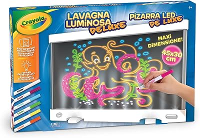 Crayola Ultimate Light Board Drawing Tablet 6 Markers Ages 6 7 8 9 Gift