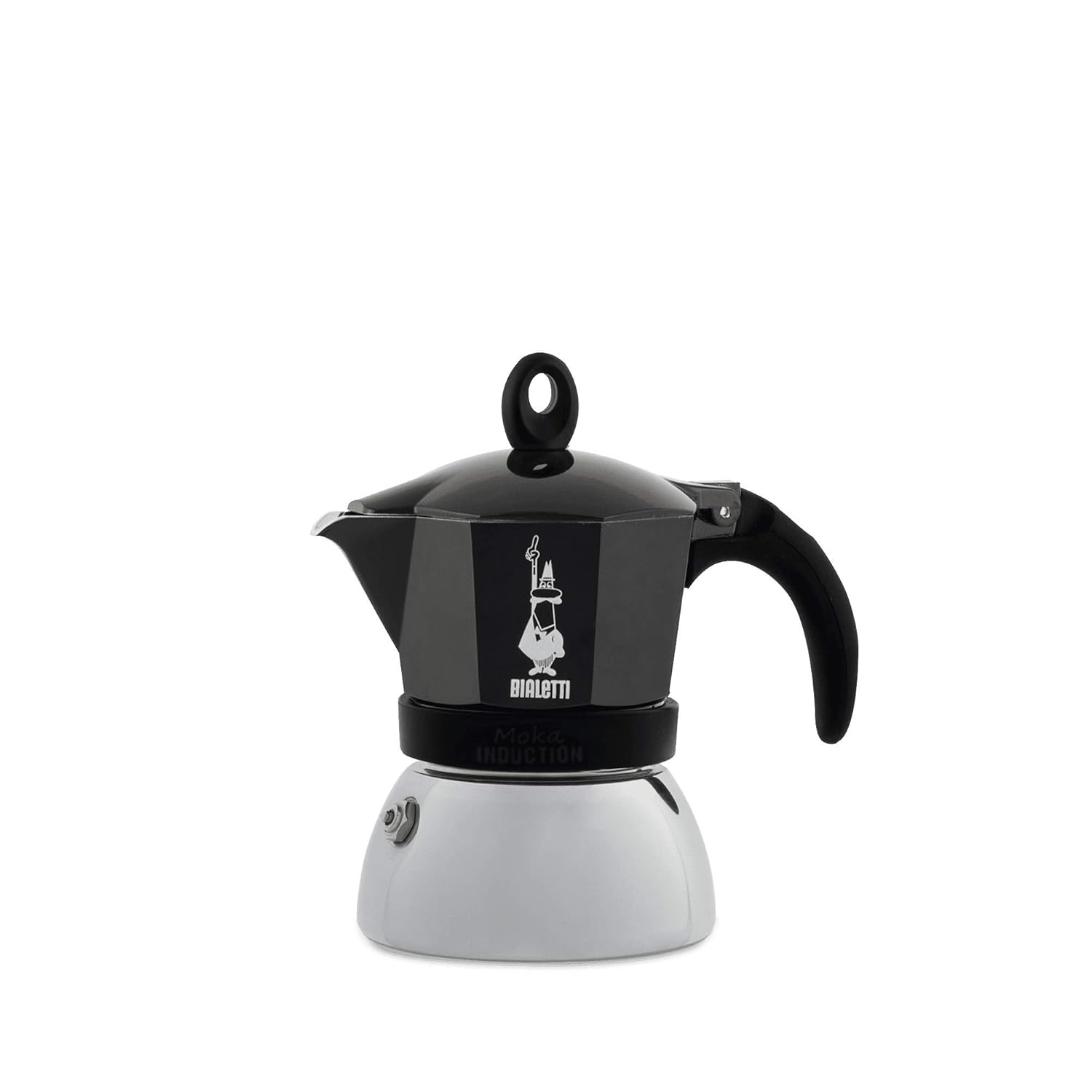 Bialetti 4812 Moka Induction Espresso Maker for 3 Cups, Aluminium