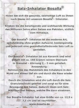 Salz Inhalator Bosalla Aus Keramik Gefullt Mit Ca 150 G Reinem