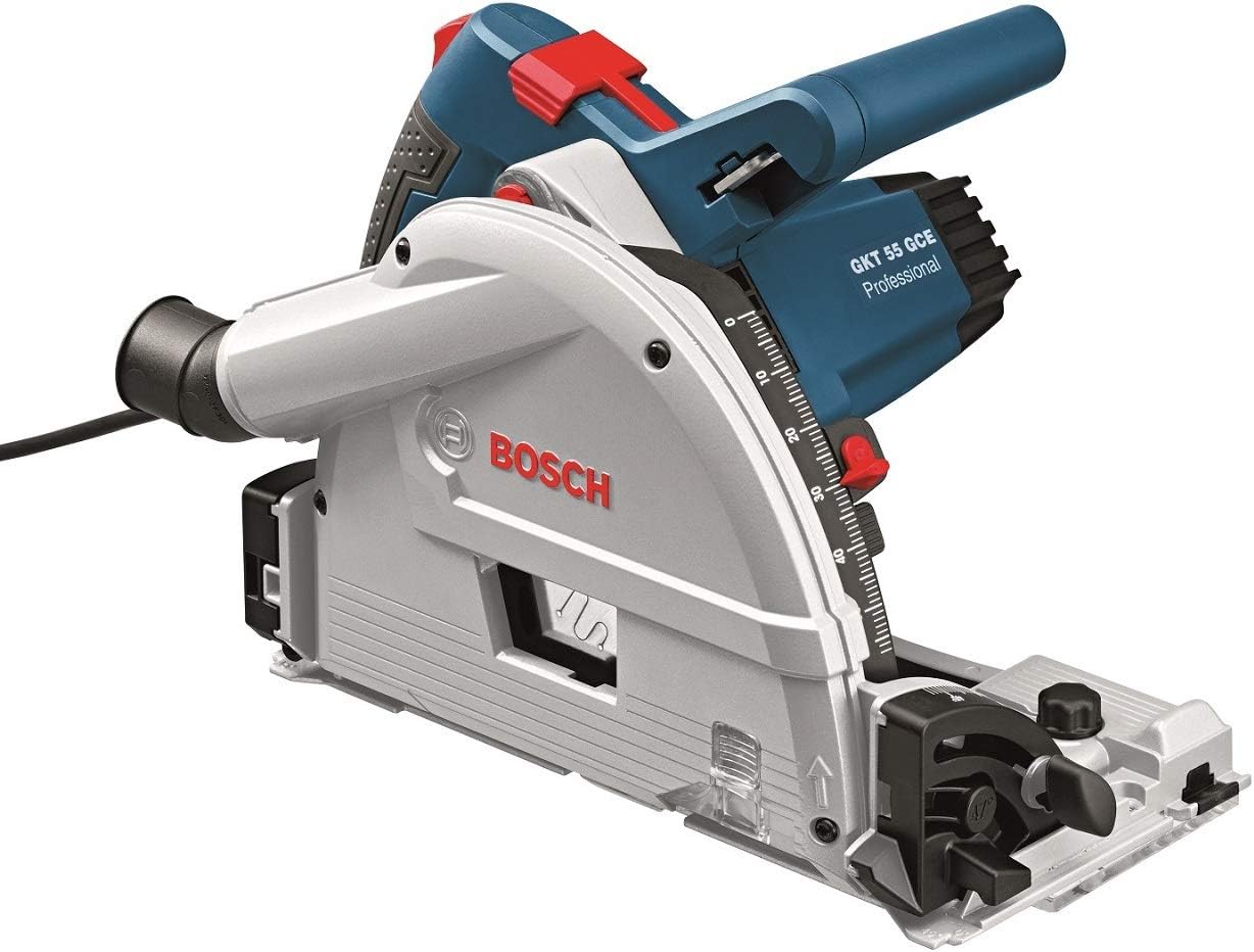 Bosch Professional Corded Plunge Saw GKT 55 GCE (1.400 Watt, incl. 1 x Circular Saw Blade
