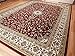 AS Quality Rugs Large Area Rugs, Traditional Rugs for Bedroom & Living Room, Easy-Cleaning, Washable, Stain Resistant, (Red, Large 8x11)