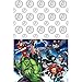 Marvel Avengers Birthday Party Supplies Pack for 16 Guests | 24 Straws, 16 Dessert Plates, 16 Beverage Napkins, 16 Cups, and 1 Table Cover | Superhero Birthday Party Supplies | Marvel Party Supplies