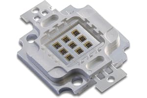 LEDGUHON 5W IR LED Chip,850nm Infrared COB Module Light Emitter Diode Component for CCTV,Night Vision,DIY Lighting (1050mA,4-5V,140deg,42mil chip,Square Bracket)