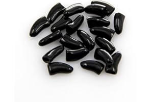 Brostown 100Pcs Soft Pet Dog Nail Caps Claws Control Paws of 5 Kinds 5Pcs Adhesive Glue + 5pcs Applicator with Instructions