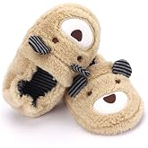KAKU NANU Toddler Kids Slippers Cute Animal Cartoon Shoes Girls Boys Warm Fleece Winter Household Slippers