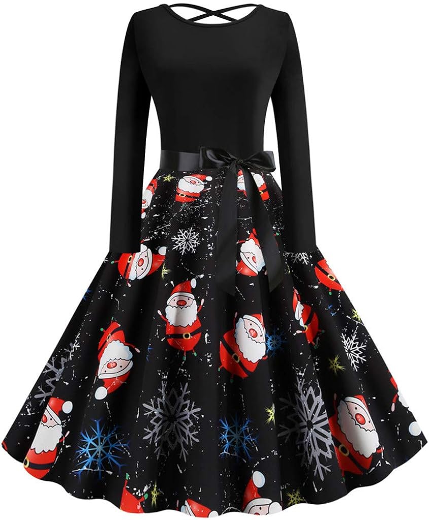 Whycat Christmas Dresses Vintage Style for Women, 1950s Retro Evening
