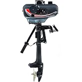 CNCEST Outboard Boat Motor Engine Inflatable Boat Fishing Boat Engine Power for Sailboats Small Yachts
