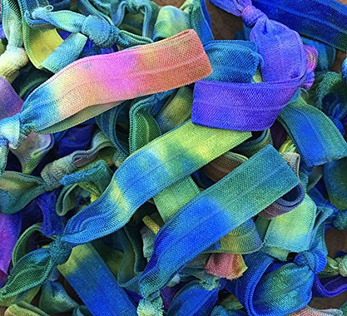 Amazon Com Tie Dye Hair Ties Handmade