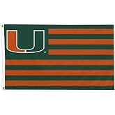 FANMATS 34984 Miami Hurricanes American Team Home Flag 36"x60"