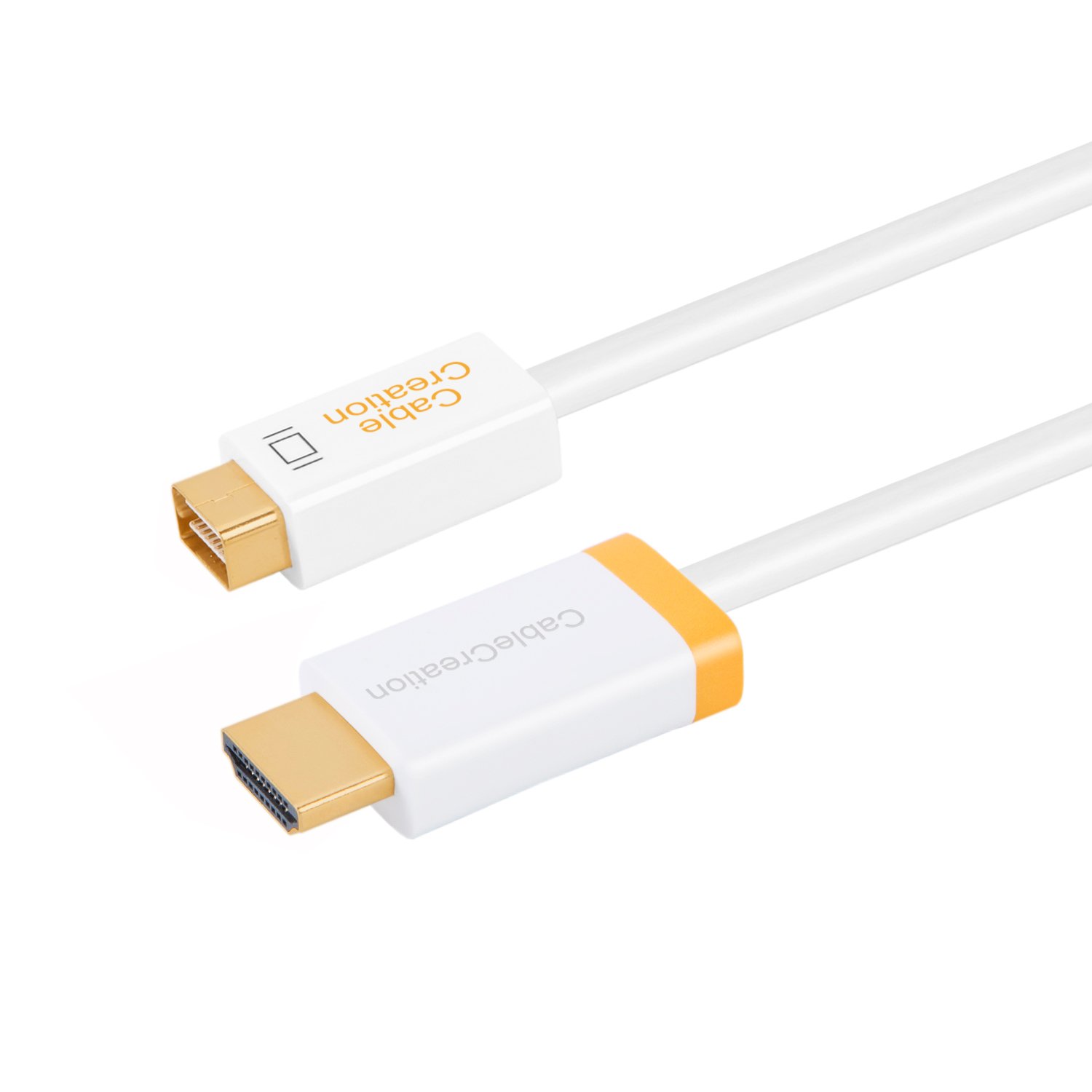 CableCreation MiniDVI to HDMI Adapter Cable, Mini DVI 6ft in White