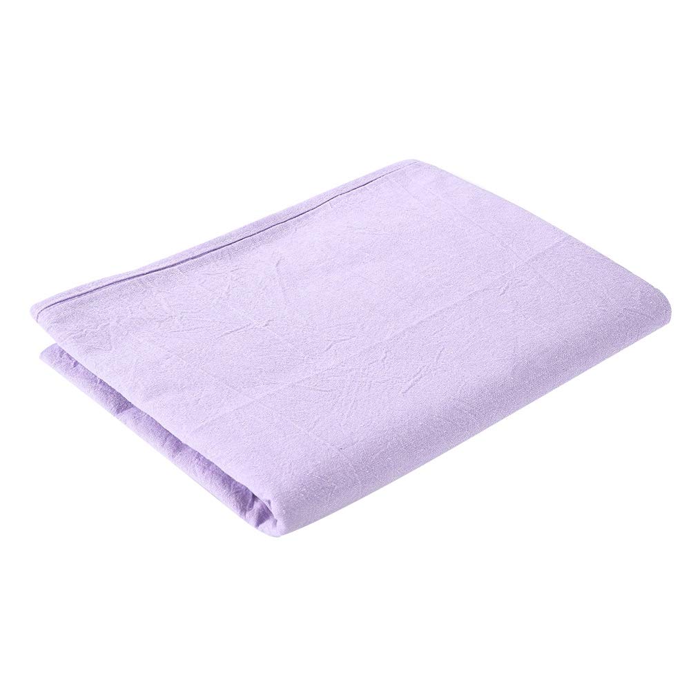 washable Massage Table Sheets, Hypoallergenic Massage Bed Table Soft Cotton Cover Salon Beauty Salon Spa Soft Cotton Bed Sheet with Face Breath Hole - for Bed Within 80x200 cm (Lilac)