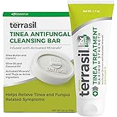 terrasil Tinea Versicolor Treatment Cream + Tinea Soap, Antifungal Cream and Soap Kit (1.7oz Tube + 75g Cleansing Bar) Clinically Proven Clotrimazole 1% Antifungal Treatment & Soap