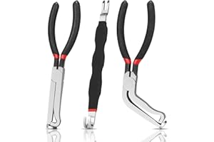 Denchy 3Pcs Electrical Disconnect Pliers Set for Car, Automotive Electrical Terminal Connector Separator Removal Tool, Wire C