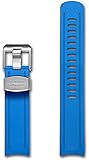 Crafter Blue Rubber Curved Ended Watch Strap, for Seiko Sumo SBDC031, SBDC003, SBDC005, SBDC031, SBDC033