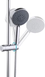 KES Shower Head Holder Bracket 18-25mm Bar Chrome PB4-CH Adjustable 360° view 7