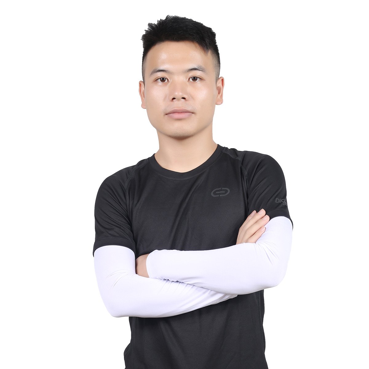 Hi-crazystore Arm Sleeves Sun UV Protection Sleeves (White)