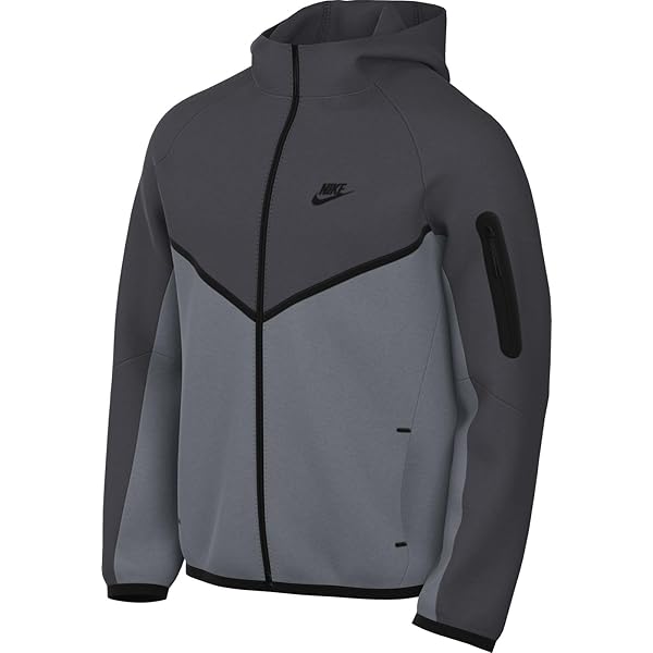 Amazon.com: Grey Fleece Windrunner Full-Zip Jacket by Nike
