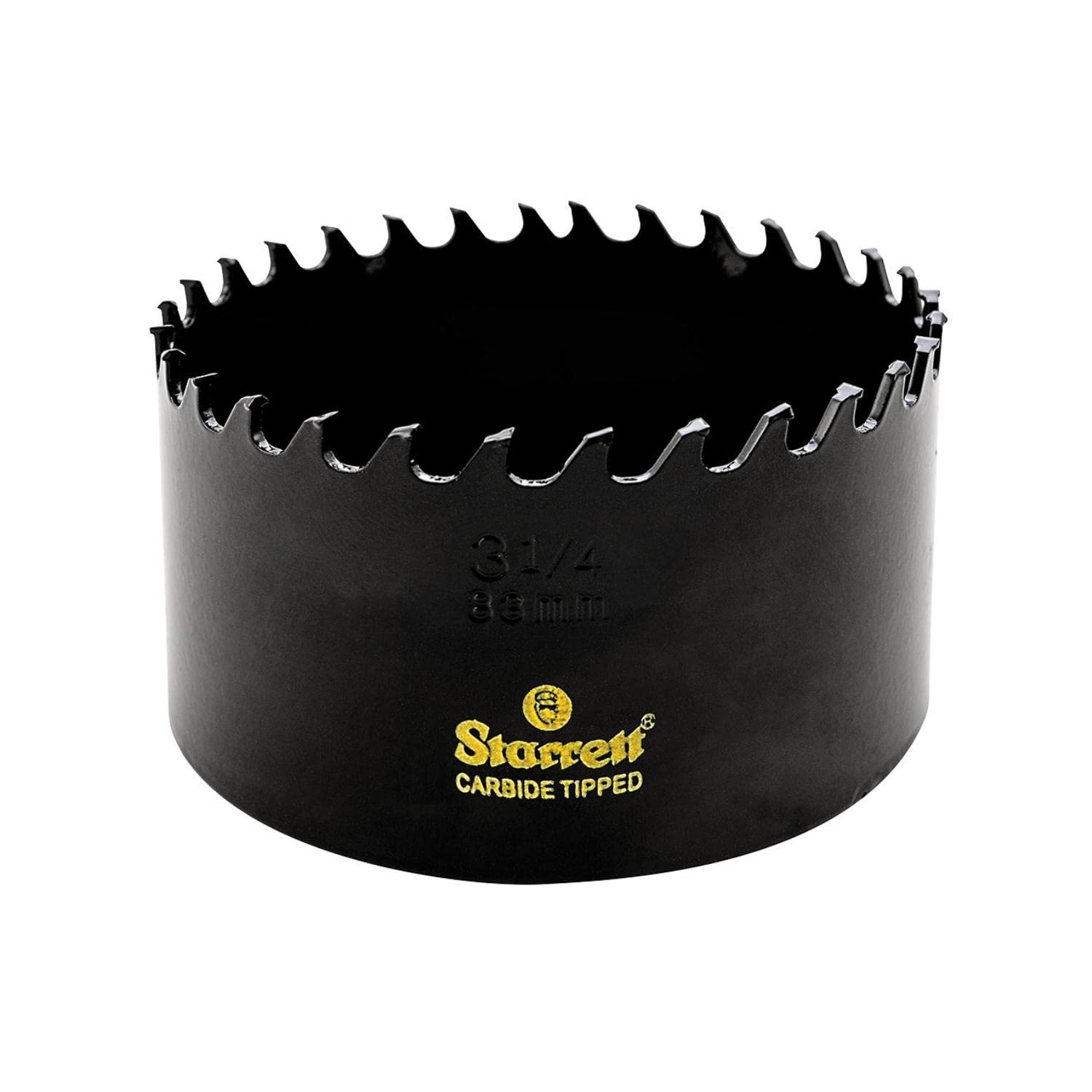 Starrett Tungsten Carbide Tipped Hole Saw - CT314 Deep Cut Holesaw Cutter - For Wood Suspended Flooring Reinforced Concrete & Fibreglass - 83MM — image 1