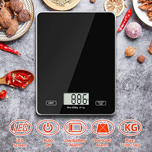 Food-Kitchen-Scale-Meromore-Digital-Weight-Scales-Grams-and-Oz-1g01oz-Precise-Graduation-11lb-Kitchen-Scale-with-Tempered-Glass-Platform-for-Baking-Kitchen-Cooking