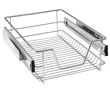 KB 40cm, Teleskopschublade, Küchenschublade, Small-Korb, Tiefe 440mm, mit Teleskopschienen