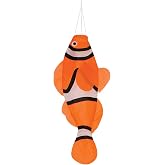 In the Breeze 4967 &mdash; 24-inch Clownfish Windsock &mdash; Colorful D&eacute;cor for Homes and Gardens
