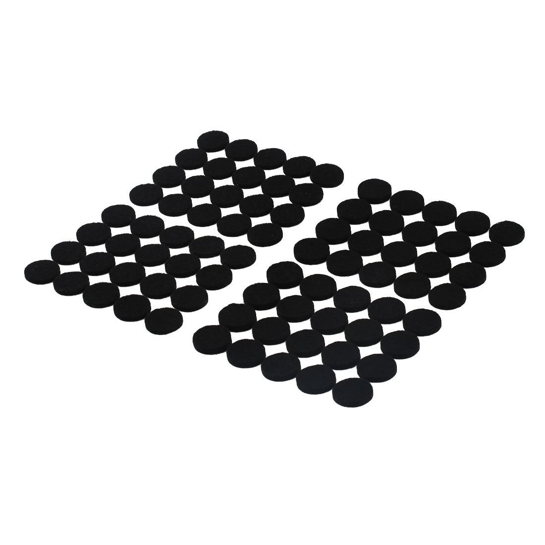 sourcing map Furniture Pads Round Self-stick Non-slip Anti-scratch Felt Pads Floors Protector 15mm Dia