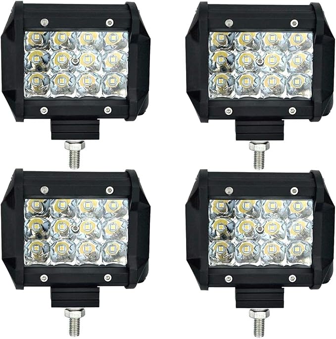 ALPHA DIMA 3x 12W LED Arbeitsscheinwerfer – IP67, 12V/24V, Flood Beam (60°)