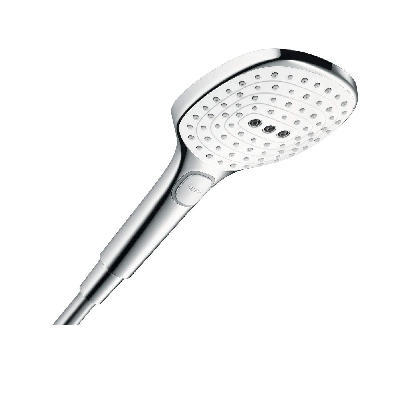 hansgrohe Raindance Select E 120 hand shower, 3 spray modes, white/chrome — image 1