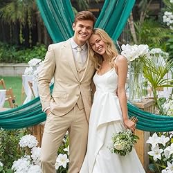 PARTISKY Wedding Arch Draping Fabric,2 Panels 18FT