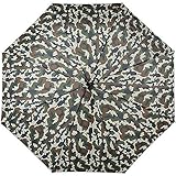 FlyHawk Military Style Umbrella, Automatic Open/Close Foldable Rain Umbrella/UV Protection