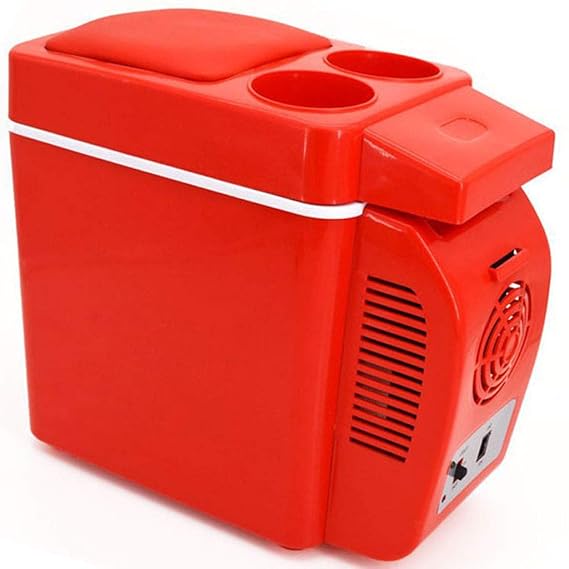 Mini Nevera Rojo, Portátil Refrigerador y Más Cálido 7L Coche ...