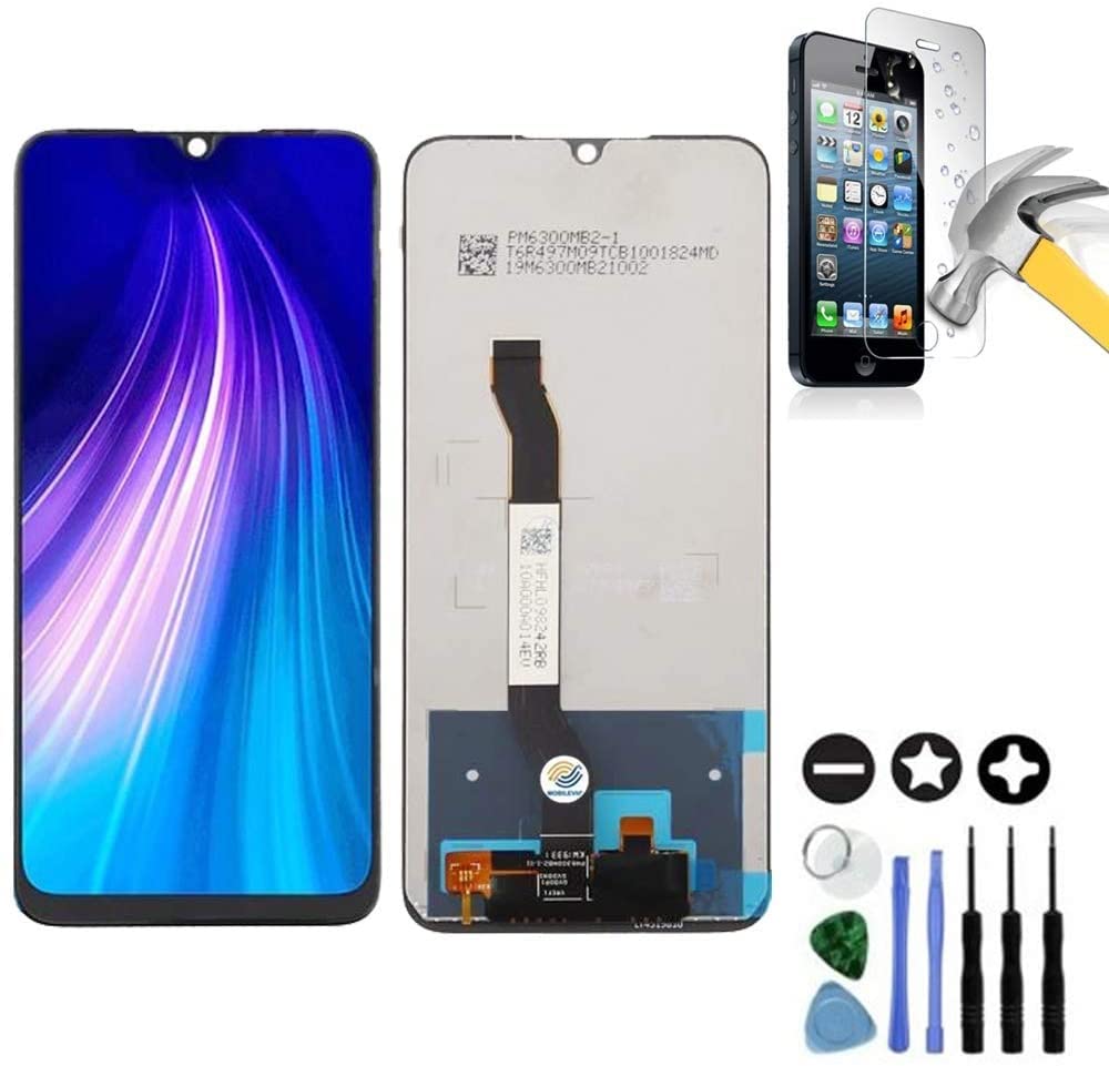 Mobilevie Compatible screen for Xiaomi Redmi Note 8 black: touch screen + original LCD ready to install without frame
