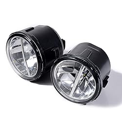 Left Right Real Glass Lens XML2 LED Fog Light Kit