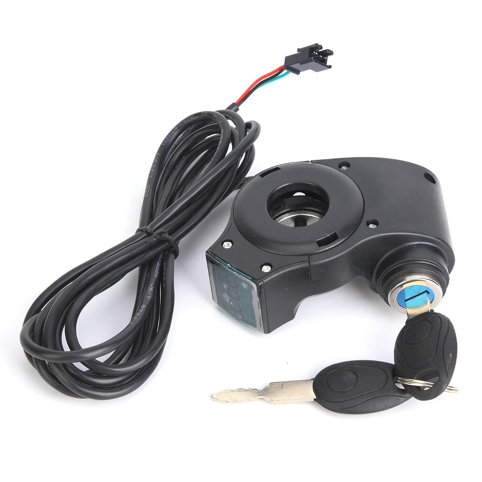 Voltage Display & 2 Keys, Thumb Throttle Digital Battery Voltage Display Switch Power with Key Lockebike thumb throttle