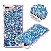 iPhone 6s Plus case,iPhone 6 Plus case, liujie Liquid, Cool Quicksand Moving Stars Bling Glitter Floating Dynamic Flowing Case Liquid Cover for iPhone 6 Plus 5.5 inch (ZS Dark Blue)