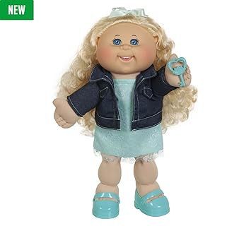 Cabbage Patch Kids Adoptimal Doll 14 Inch Blonde Hair And Blue