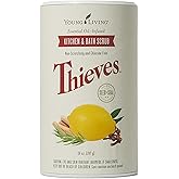 Young Living Thieves Kitchen And Bath Scrub | 14 Oz | Plant-Based Cleaning Formula | Tough On Grease And Grime | Infused With Thieves Essential Oil Blend | Rinses Clean Without Residue