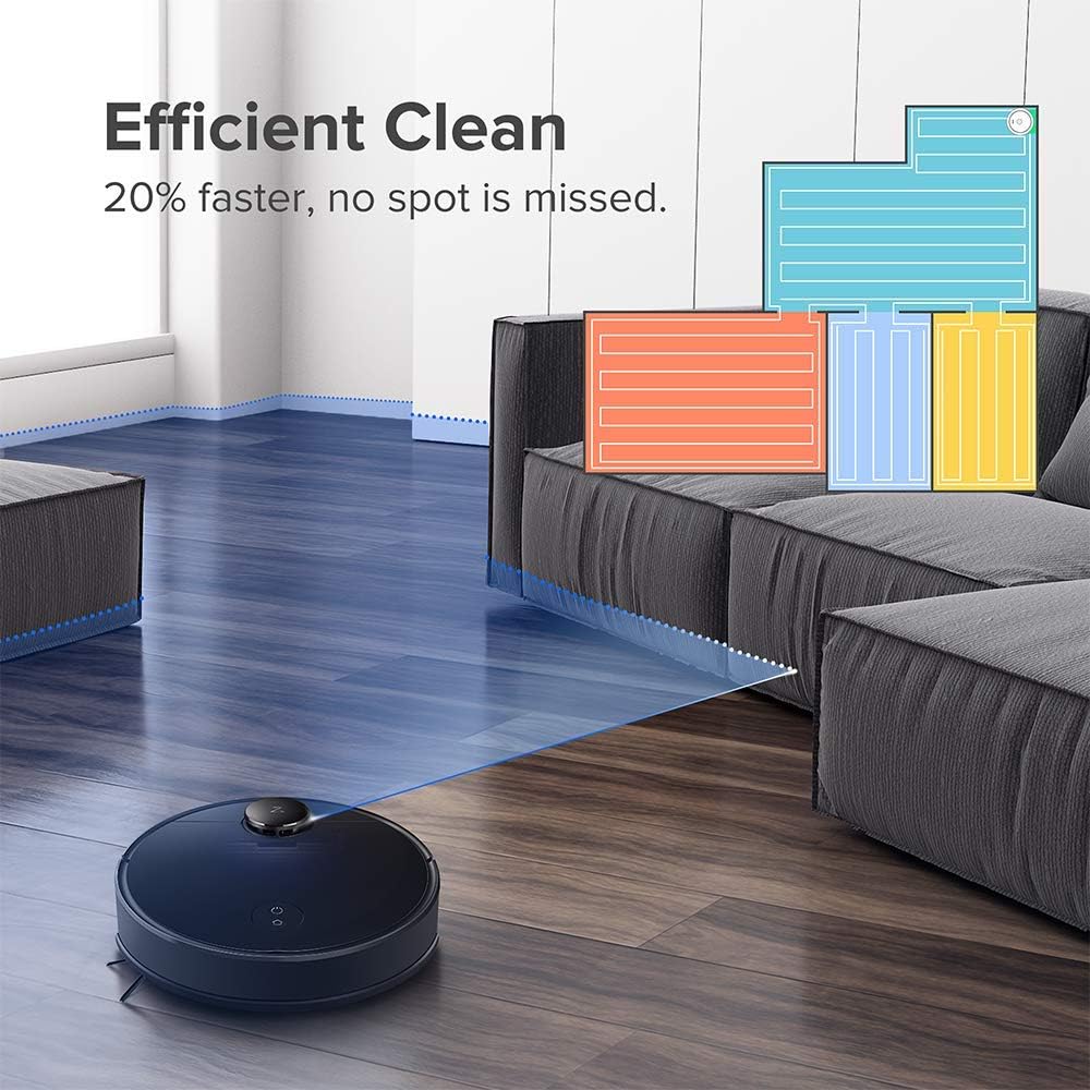 Roborock S4 Robot Vacuum, Precision Navigation, 2000Pa Strong Suction, Robotic Vacuum Cleaner with Mapping, Ideal for Pet Hair, Low-Pile Carpets & Most Floor Types -