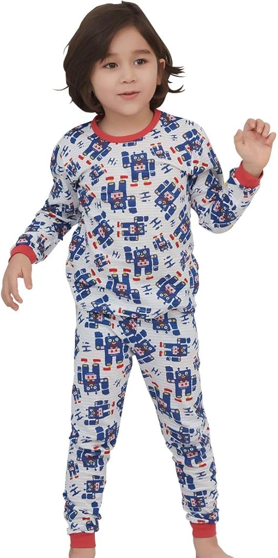 Amazon Teddy パジャマ キッズ 長袖 男の子 ルームウェア トップス パンツ 上下セットアップ 綿100 薄手 Om002 パジャマ 通販