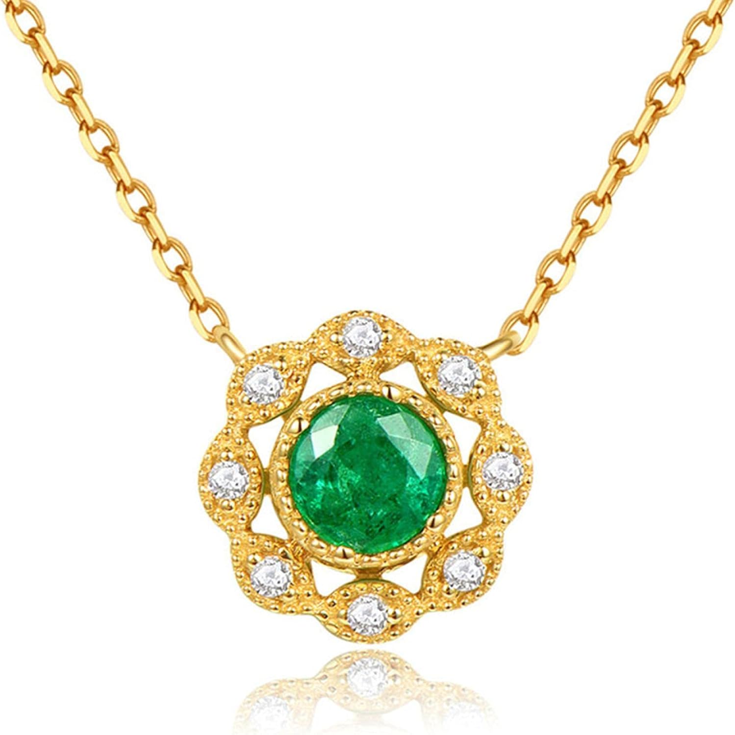 Vintage pequeñas piedras preciosas de esmeralda verde cristal circón