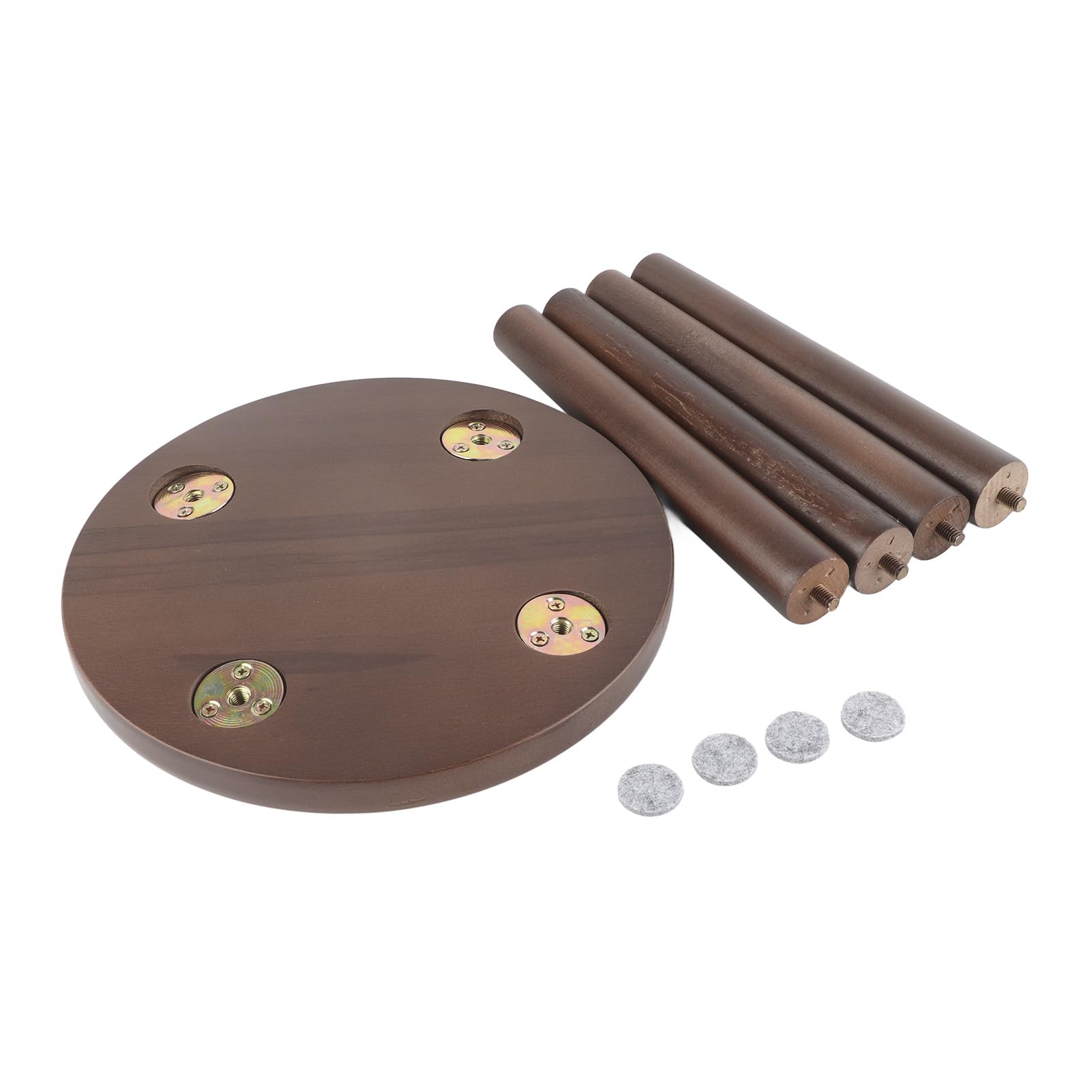 Cocoarm Kids Stool Pine Wood Stool Cute Small Child Stool Multi Purpose Wood en Stool for Kids Boys Girls Plant Stand Maximum Load: Approx.60kg, 26x26cm/10.2x10.2in (Assembled round