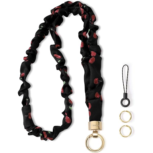 thumbnail image 2 of Lanyards For Teachers 2-Pack Stretchy Scrunchie Lanyards For ID Badges & Keys - Retractable Teacher Lanyards With Lobster Clasp Teacher Retractable Lanyard 2 of 11